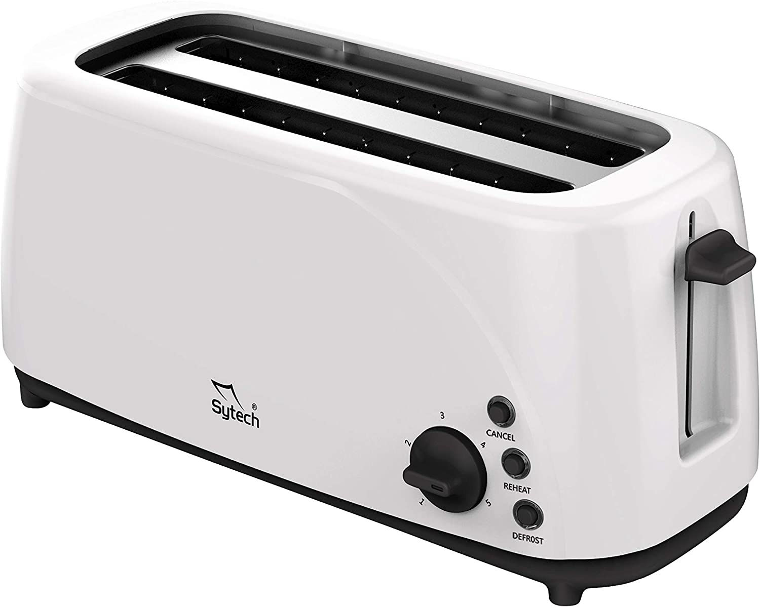 Sytech SY-TS44- Tostadora de 4 compartimentos para 4 rebanadas de pan,1400W