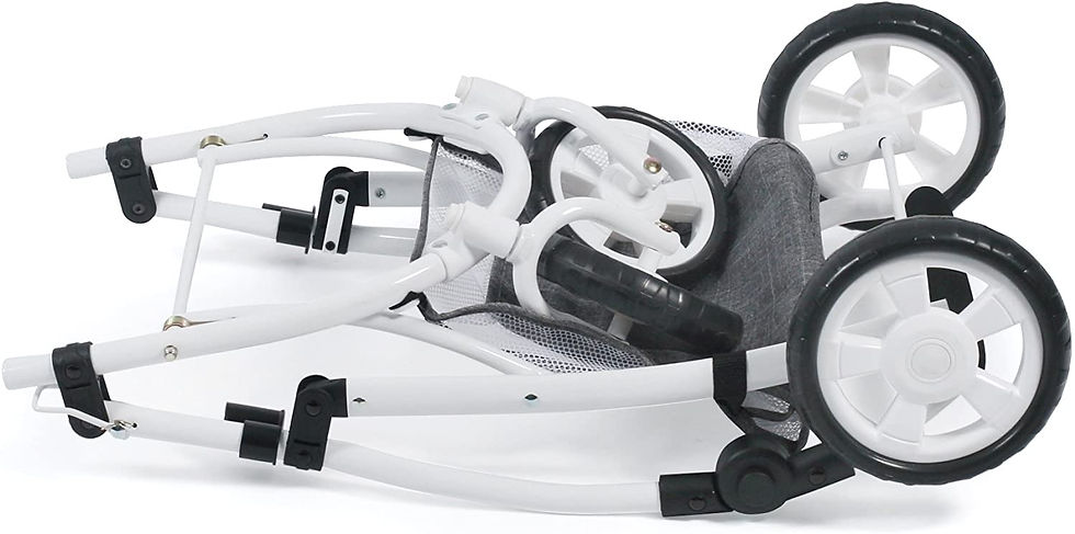 Miniatura: Bayer Chic - Carrito Emotion All in, 3 en 1 de muñecas, Jeans Gris