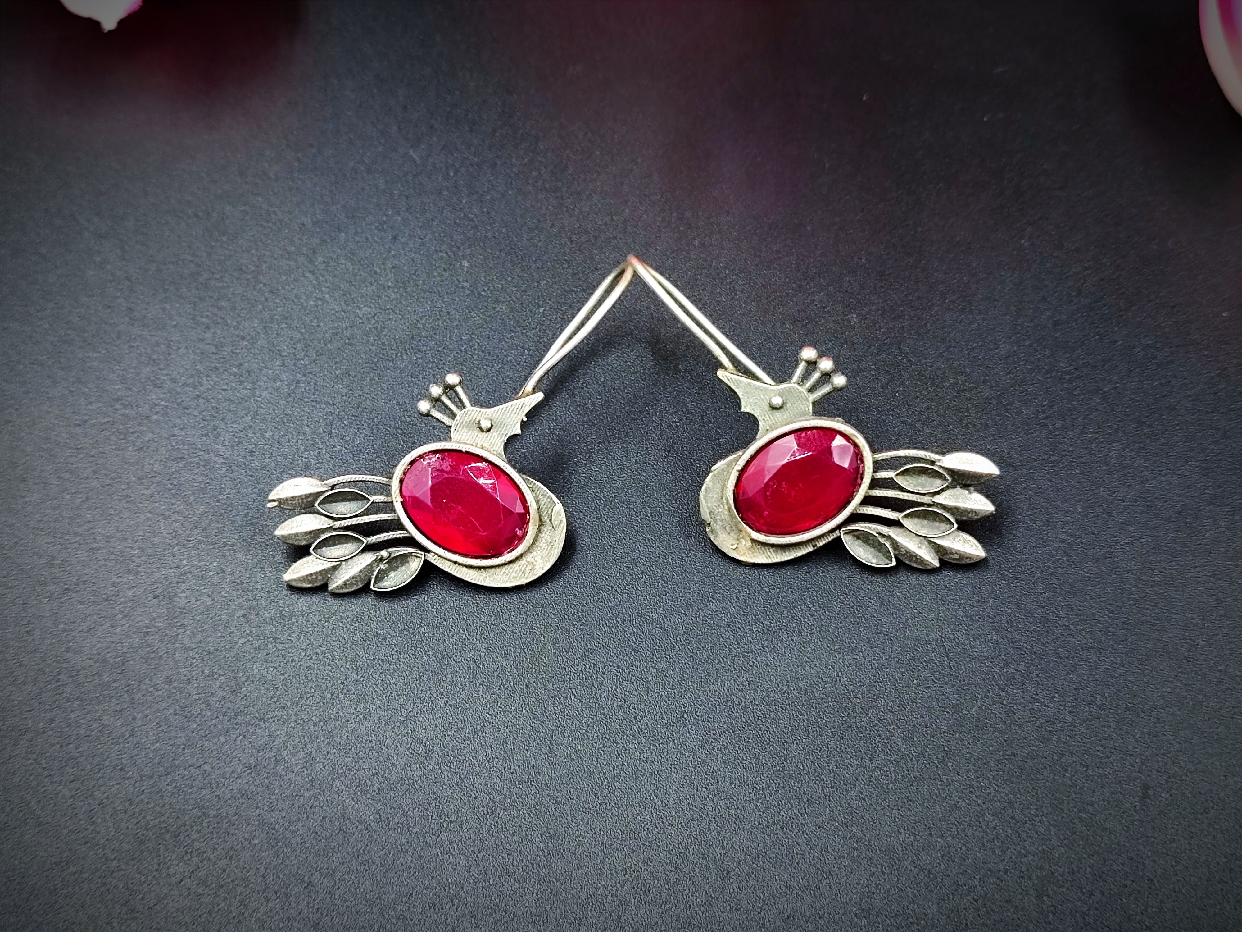 Premium Quality Bird Design Stone Bugadi Earrings for women and g