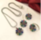 Oxidised Chain Necklace with Earrings & Ring Combo | Stylish Boho Jewellery Set