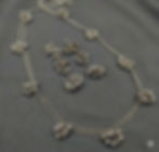 Oxidised Silver Ghungharu Chain Necklace Set with Matching Earrings for Women