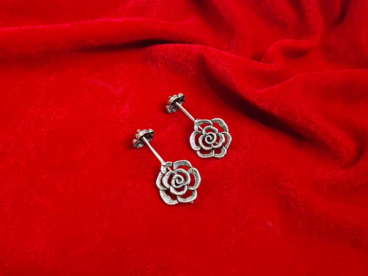 Oxidised Silver Bugadi Earcuff Earrings | Lightweight Brass Ear Cuff