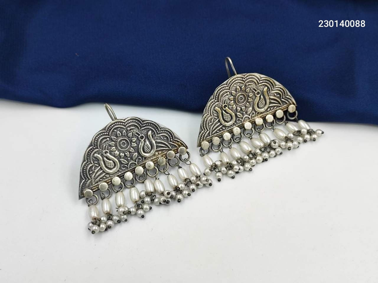 Oxidised Silver Look Like Earrings for Women | Traditional Ethnic Jewell