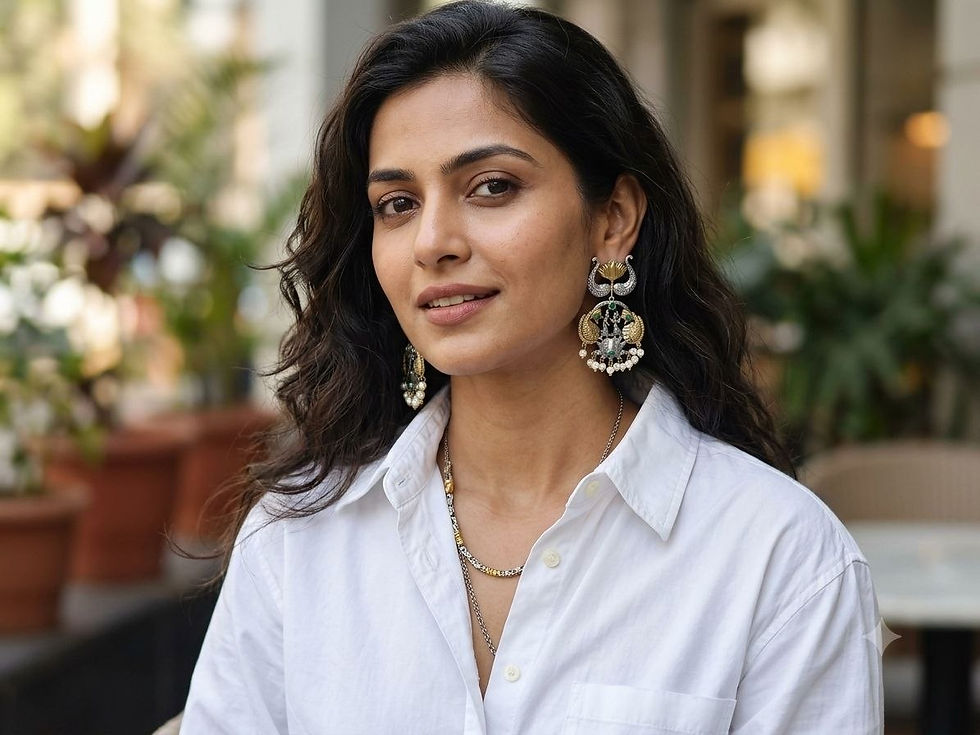 Dvasu Two Tone Oxidised Silver Baraat Earrings for Women