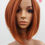 Thumbnail: W91 Light Auburn Ginger Mix Mid Length Bob