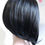 Thumbnail: W65 Jet Black Straight Wig Medium Length Bob