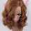 Thumbnail: W224 Caramel Brown Beach Waves Ladies Full Wig