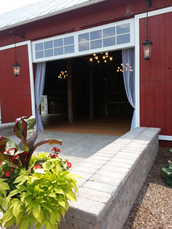 Front of barn