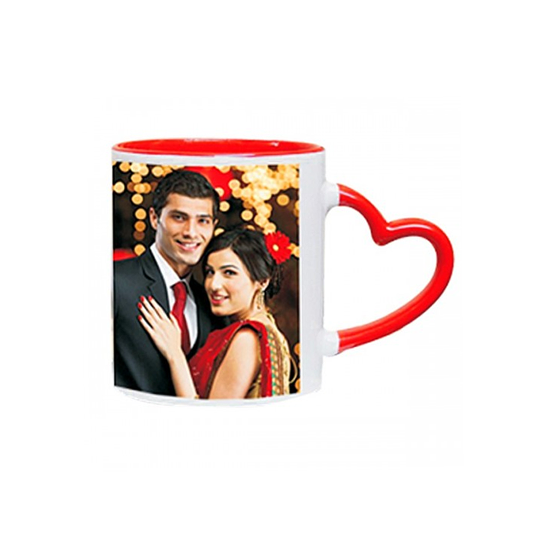 Heart Handle Photo Mug