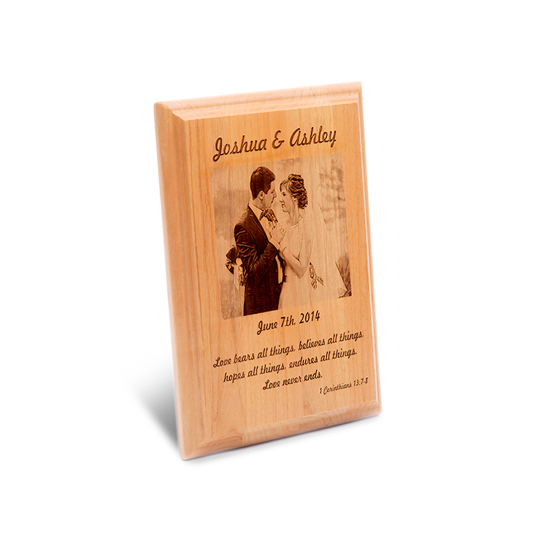 6 x 4 Wooden Engraved Frames