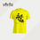 Thumbnail: Vikerz Inspiro Yellow Statement Round Neck T-Shirt - 永不放弃 Never Give Up