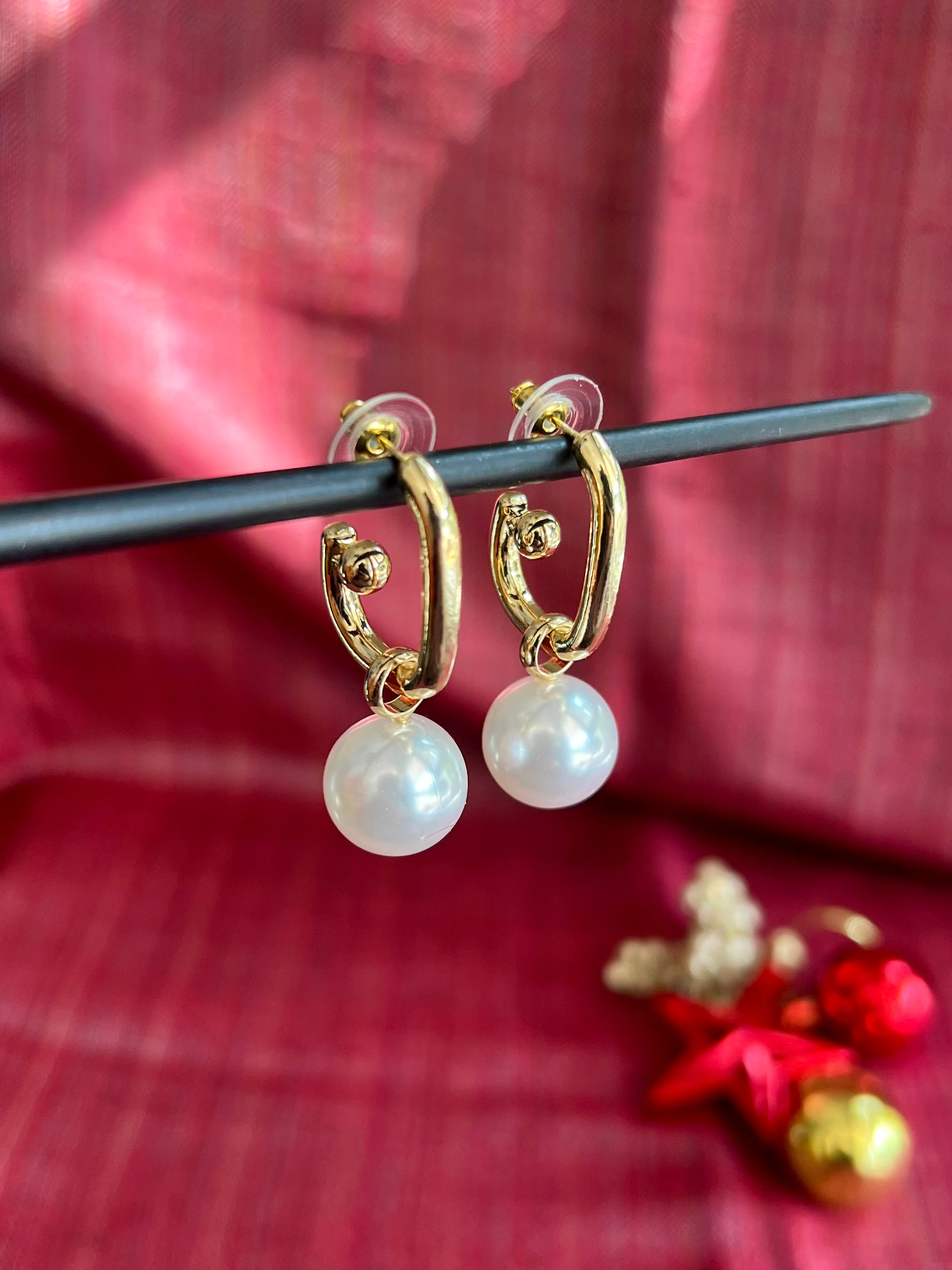 Golden whisper earrings