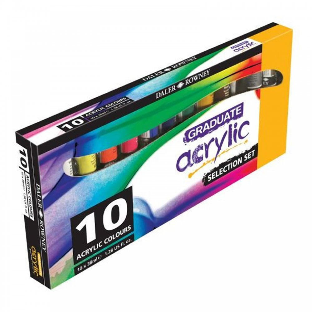 DALER ROWNEY Acrylic Paint Set 10 tubes 38ml