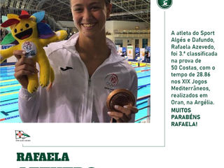 Rafaela Azevedo,medalha de Bronze nos jogos Mediterrâneos