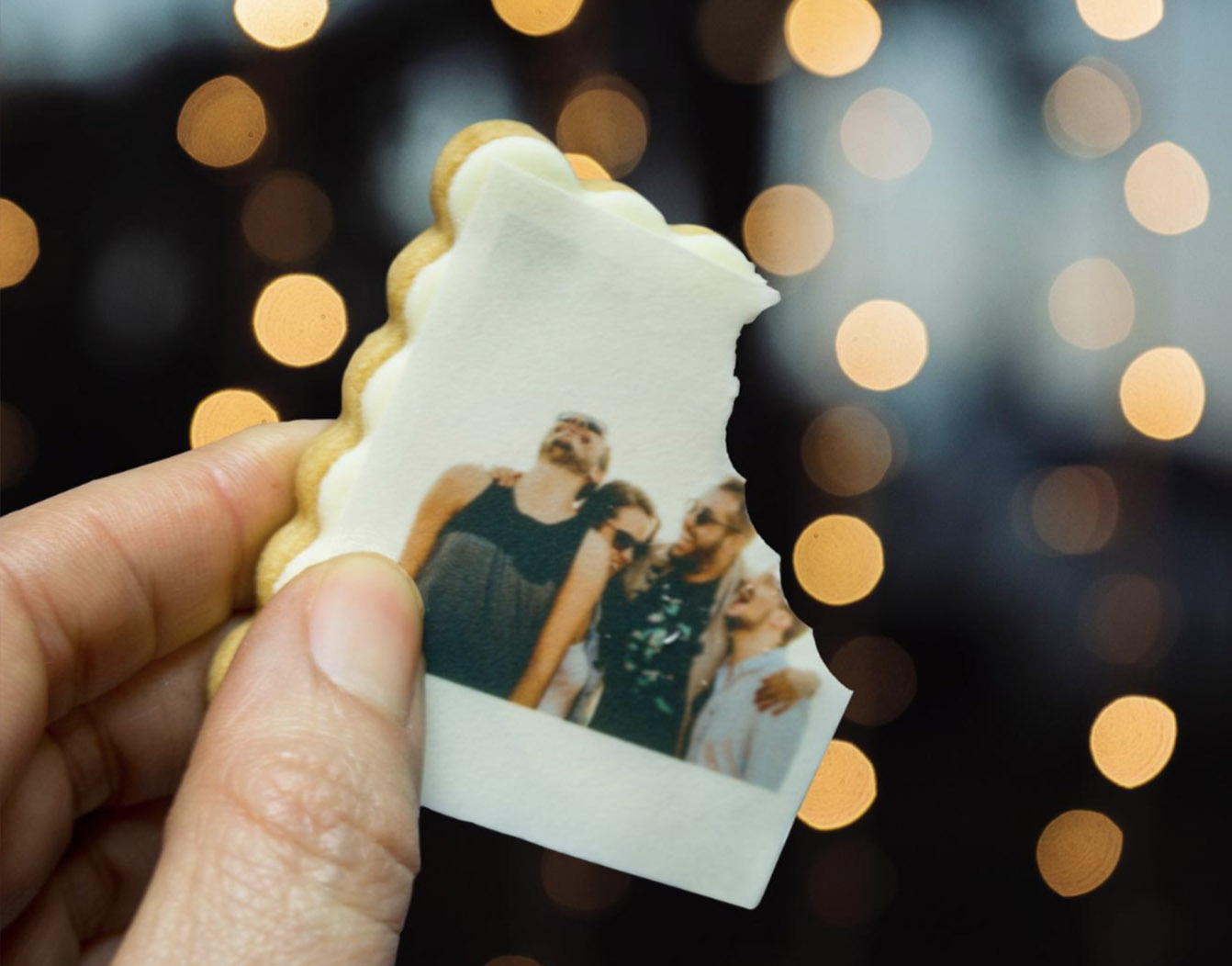 Custom photo cookies with a printed image