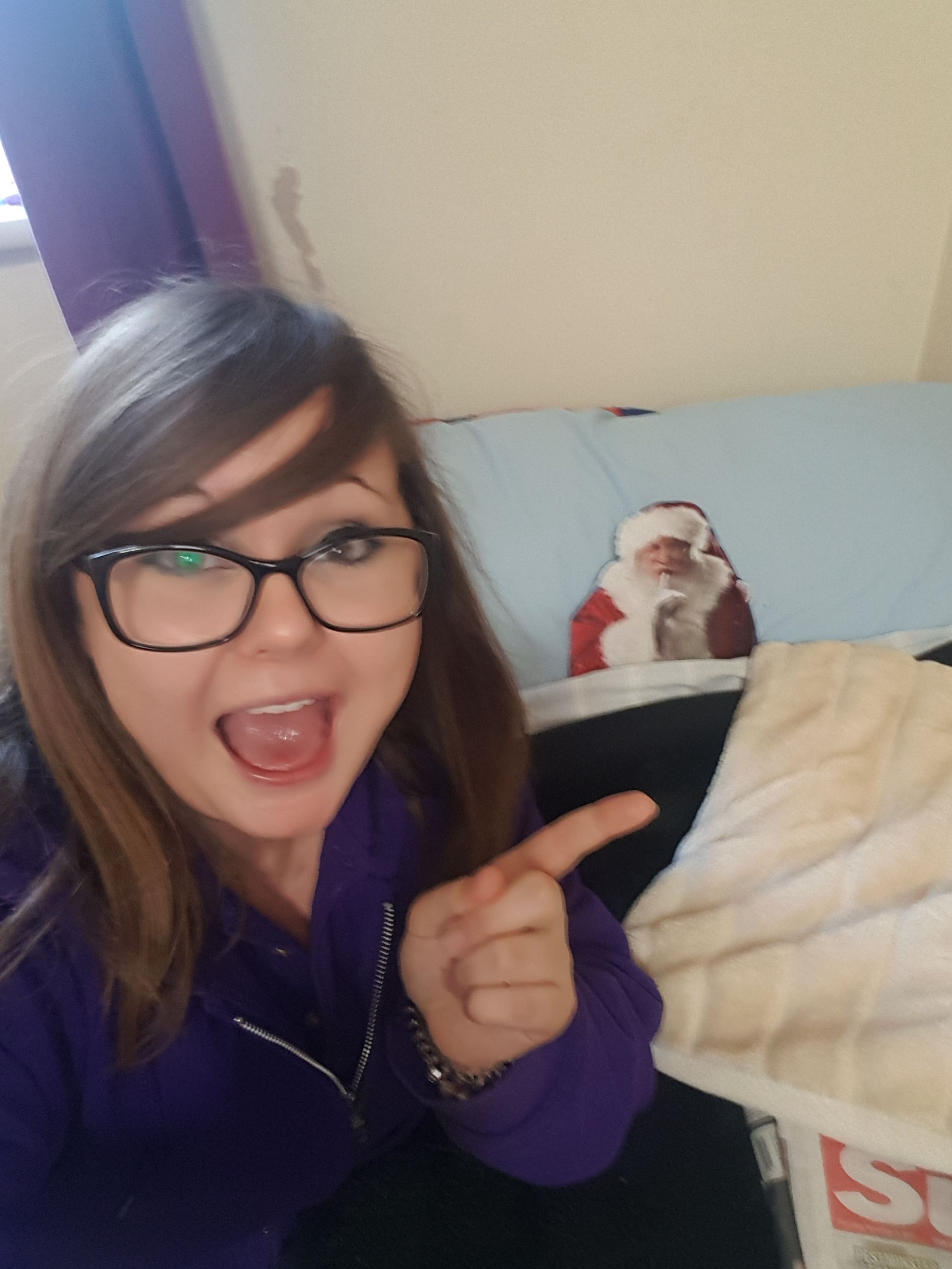 Santa's over there!