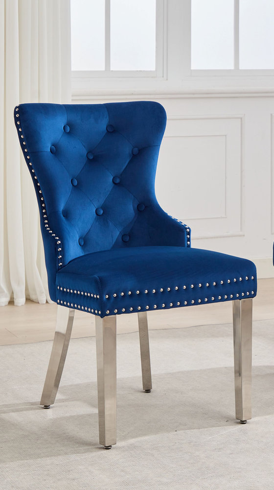 C 1247 Chair (Blue Velvet)