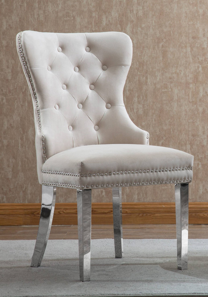 C 1263 Chair (Creme Velvet)
