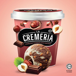 LA CREMERIA Hazelnut Chocolate Fantasy Ice Cream (750ml)