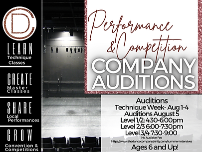 PERFORMANCE COMPANY REQUIREMENTS 1 Convention (2 Optional Conventions) 5 out of 8 master c