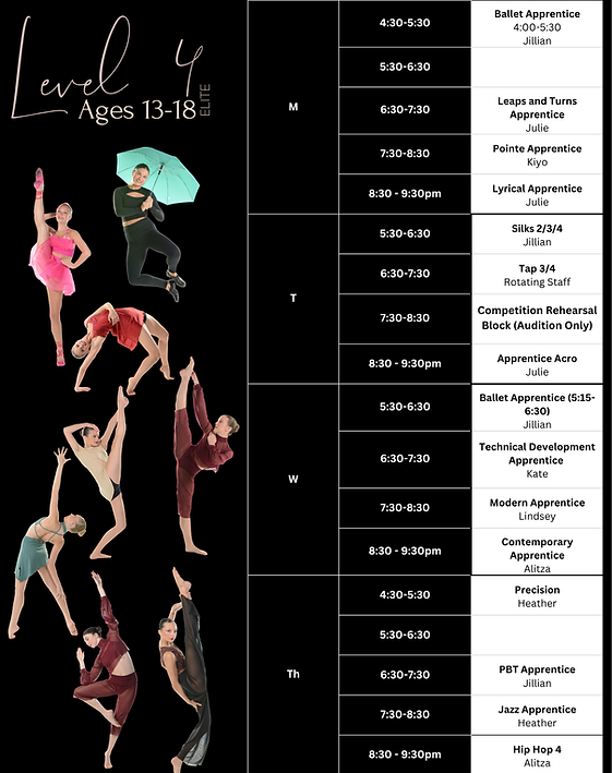 Ages 13-18 Dance Trinity Florida