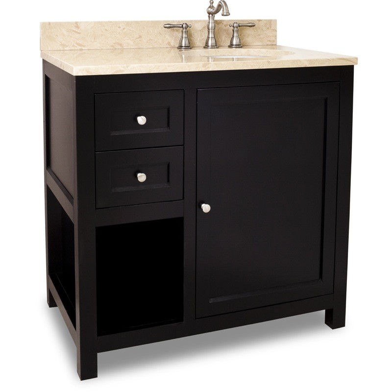 35-1/2" espresso vanity