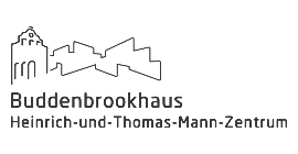 Das Logo vom Buddenbrookhaus und Heinrich-und-Thoms-Mann-Zentrum