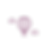 Eine Strichgrafik eines Heißluftballons in lila.