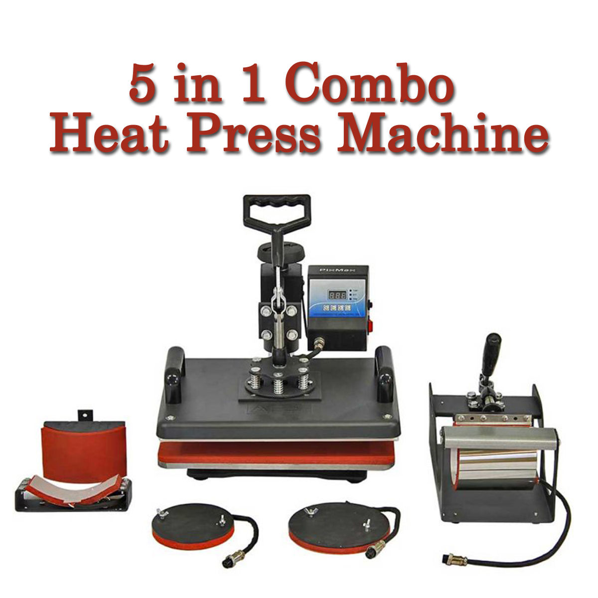 5 in 1 Combo Heat Press Machine(Rs10800/-+GST18%)