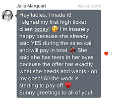 First high ticket client signed!