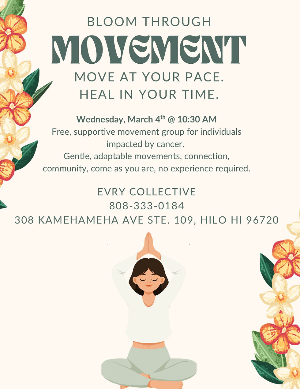 Bloom through movement