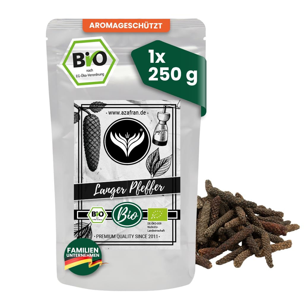Azafran BIO Langer Pfeffer bengalisch Stangenpfeffer 250 g