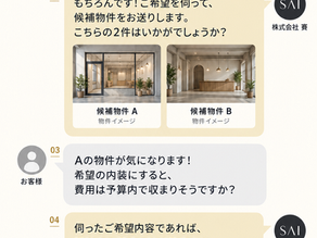 お客様とのやりとりイメージ