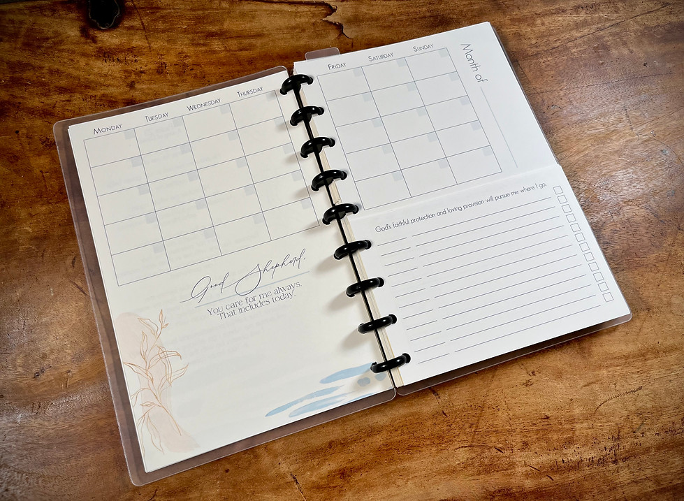 Page example from the Undated Calendar