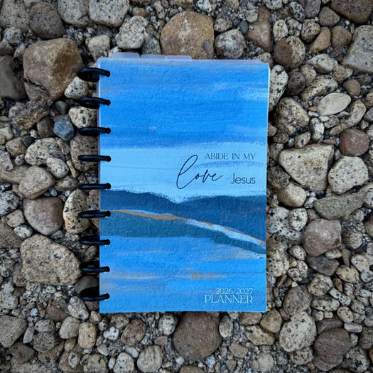 The cover on a rock background.