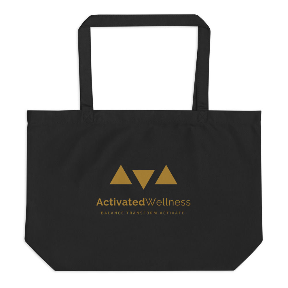 Large Organic Tote Bag with Printed Logo