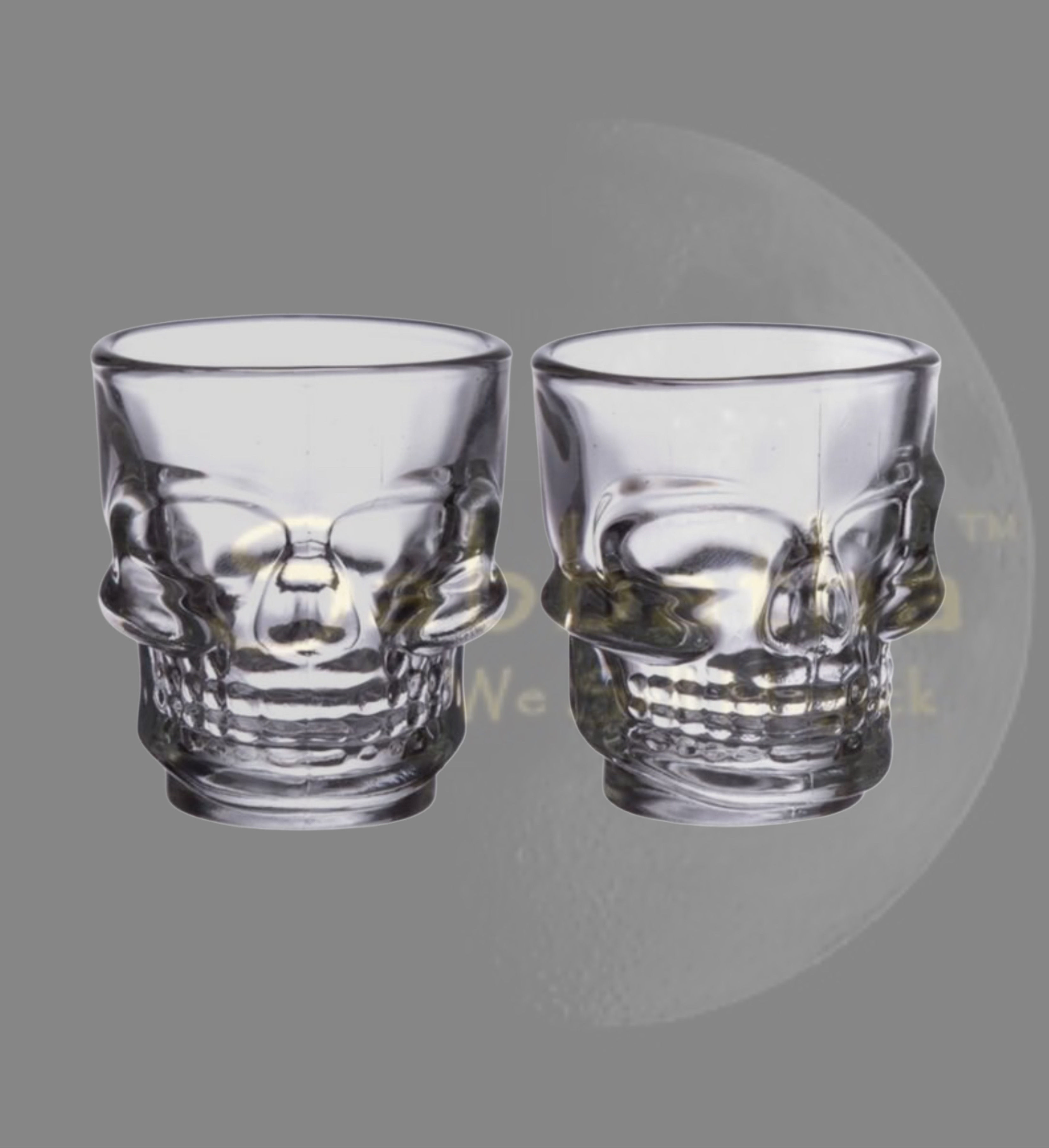 Pair of Skull Shot Glasses - 60ml