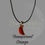 Thumbnail: Moon Necklace on Black Cord - Various Colours