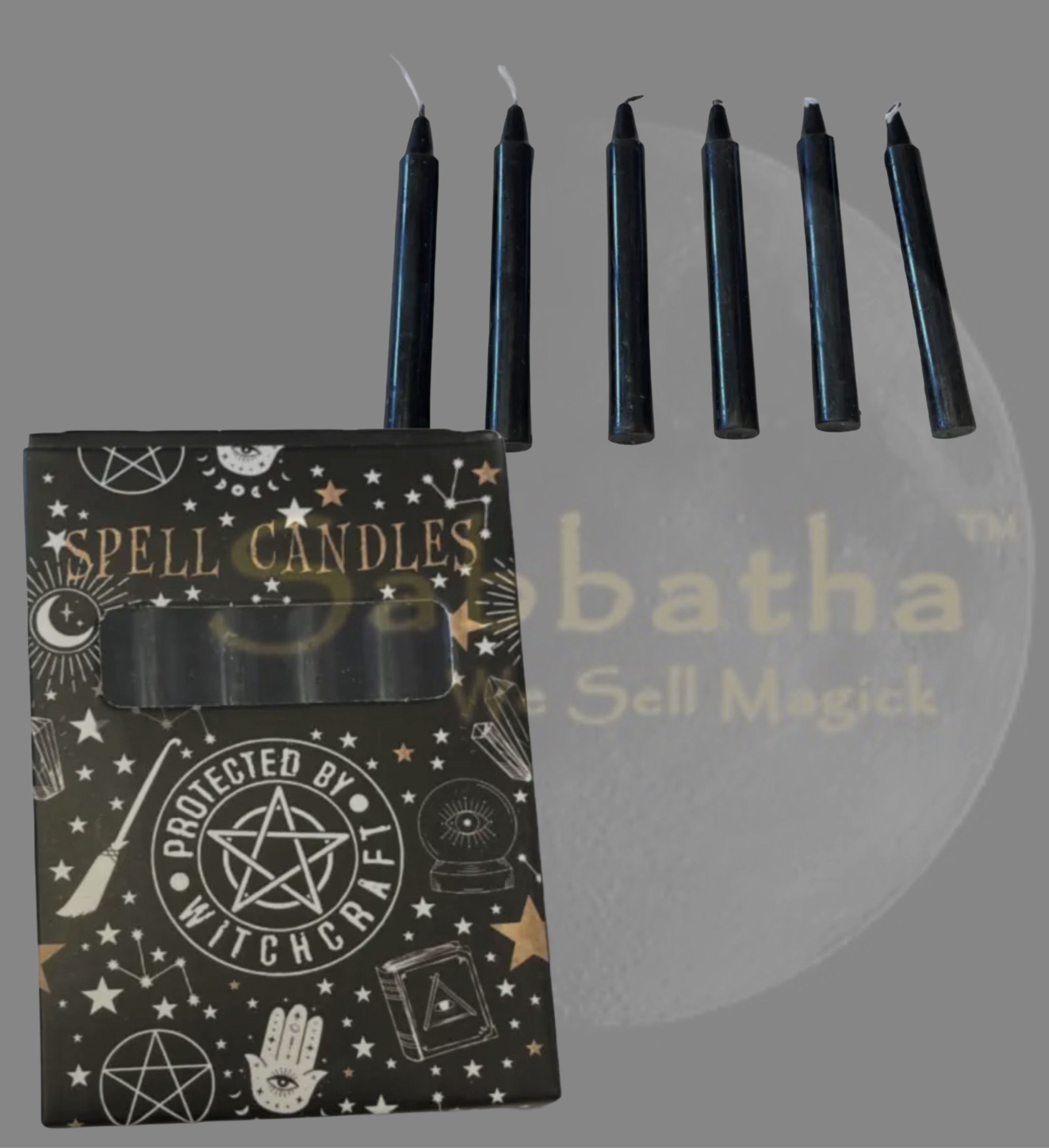 Black Spell Candles - Protection