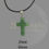 Thumbnail: Cross Necklace on Black Cord - Various Colours