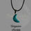 Thumbnail: Moon Necklace on Black Cord - Various Colours