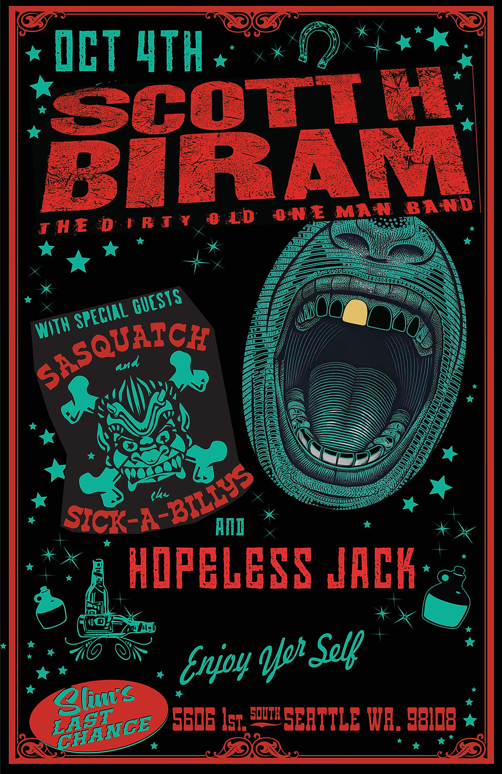 SCOTT BIRAM // SASQUACH AND THE SICK-A-BILLYS // HOPELESS JACK