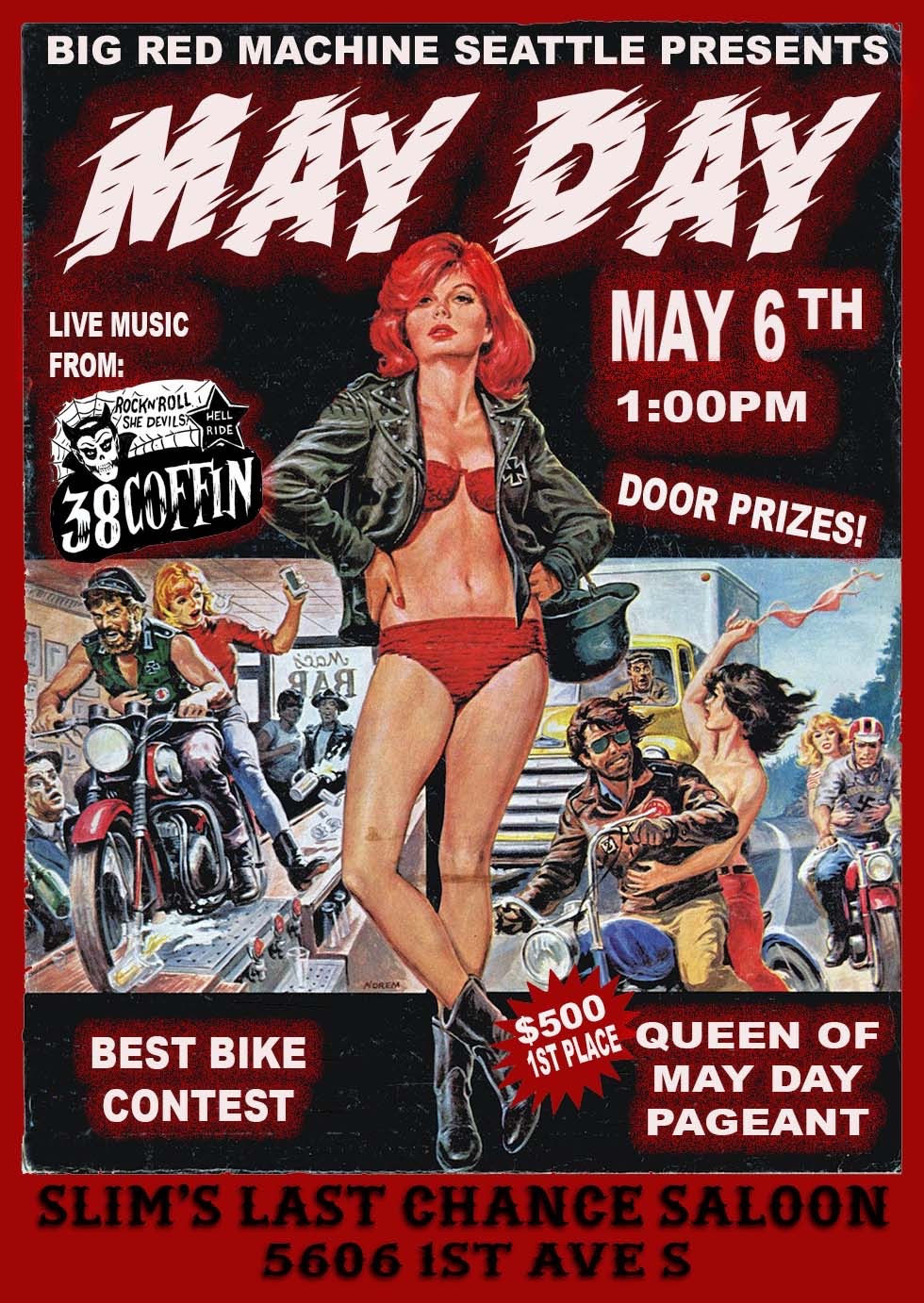 BIG RED MACHINE SEATTLE PRESENTS MAY DAY! with 38 COFFIN