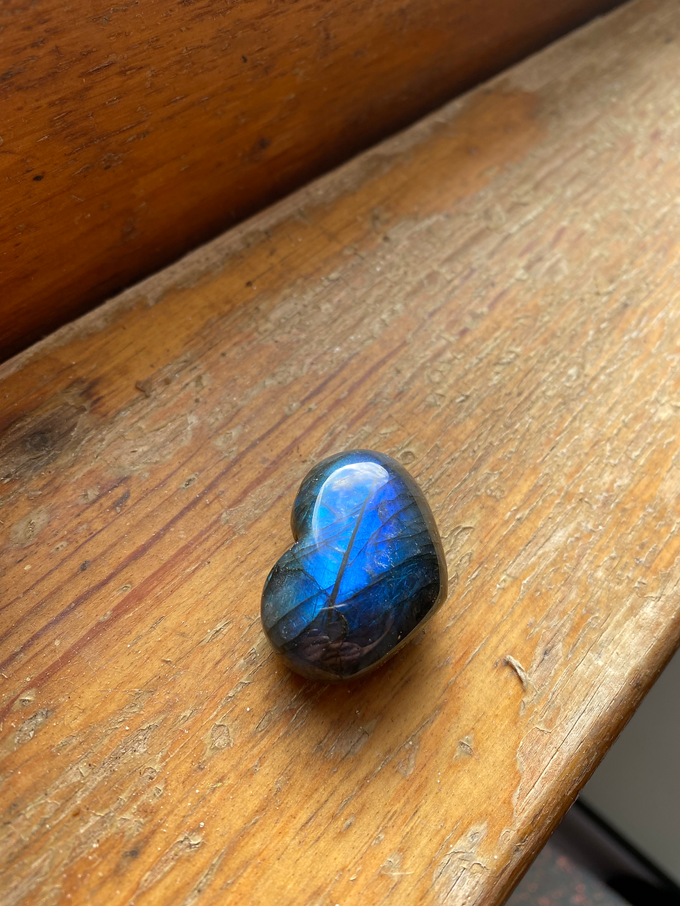 Labradorite Heart