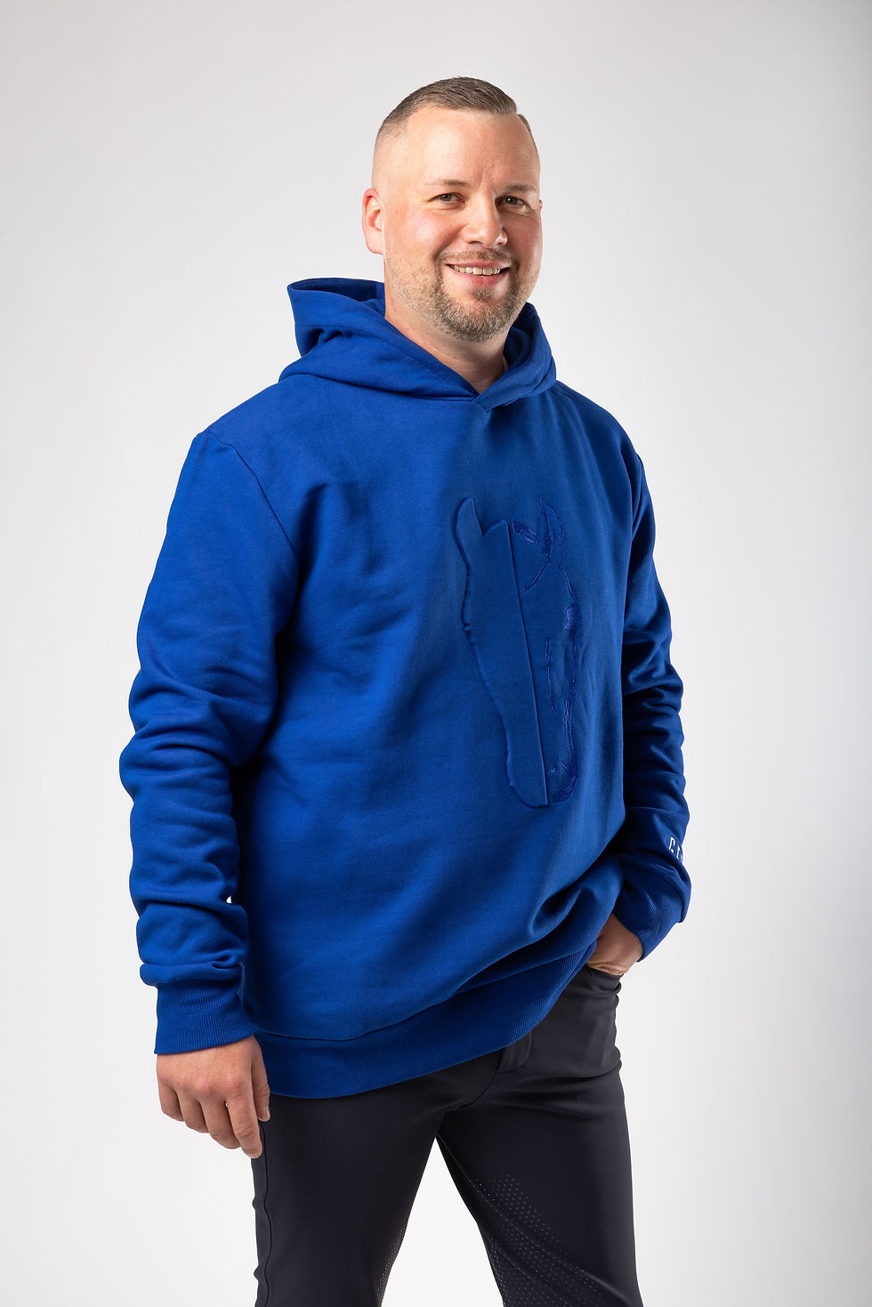 Herren Hoodie Blau