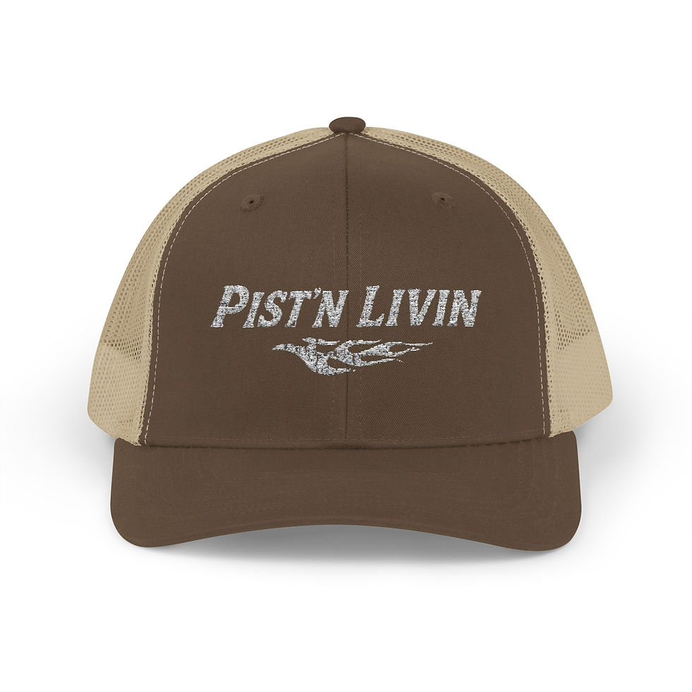Thumbnail:  Pist'n Livin Motorcycle Open Road Snapback Trucker Cap