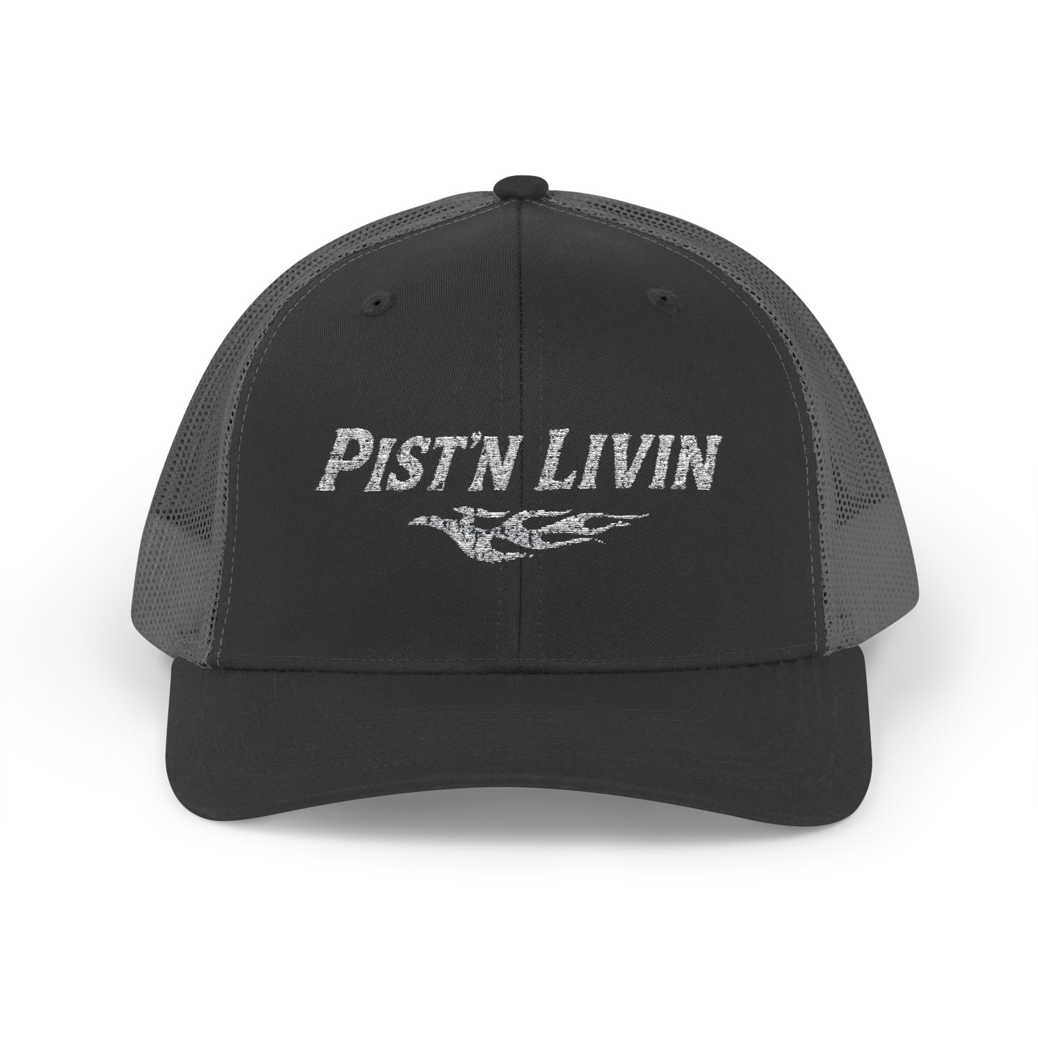  Pist'n Livin Motorcycle Open Road Snapback Trucker Cap