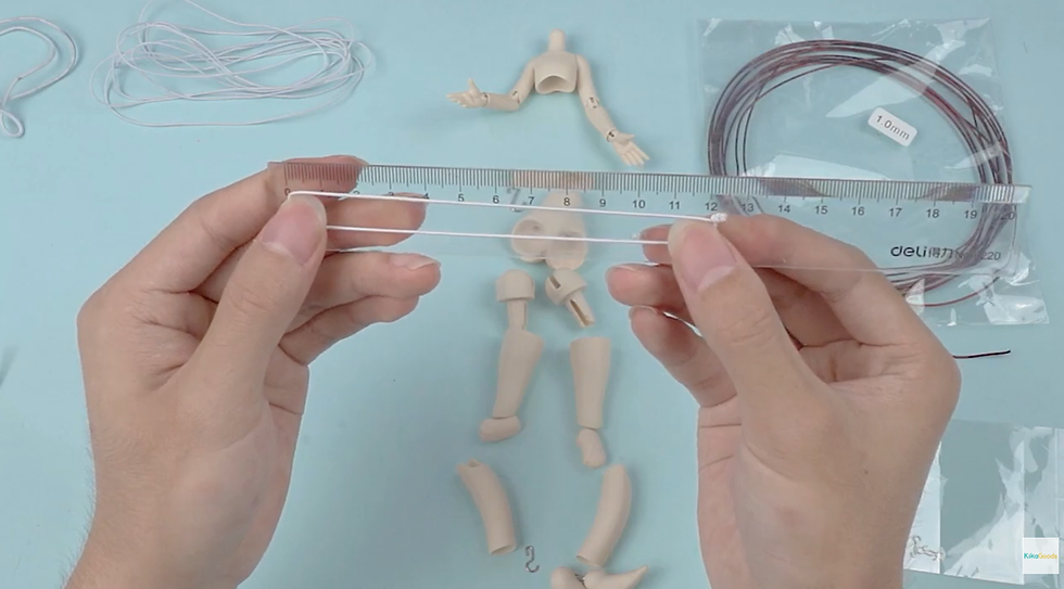 Recommended to use elastic string about 4.7" (12 cm) in length