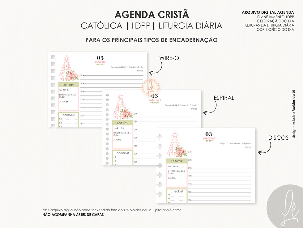 Miniatura: AGENDA CATÓLICA | ANO LITÚGICO A | 1DPP CLEAN