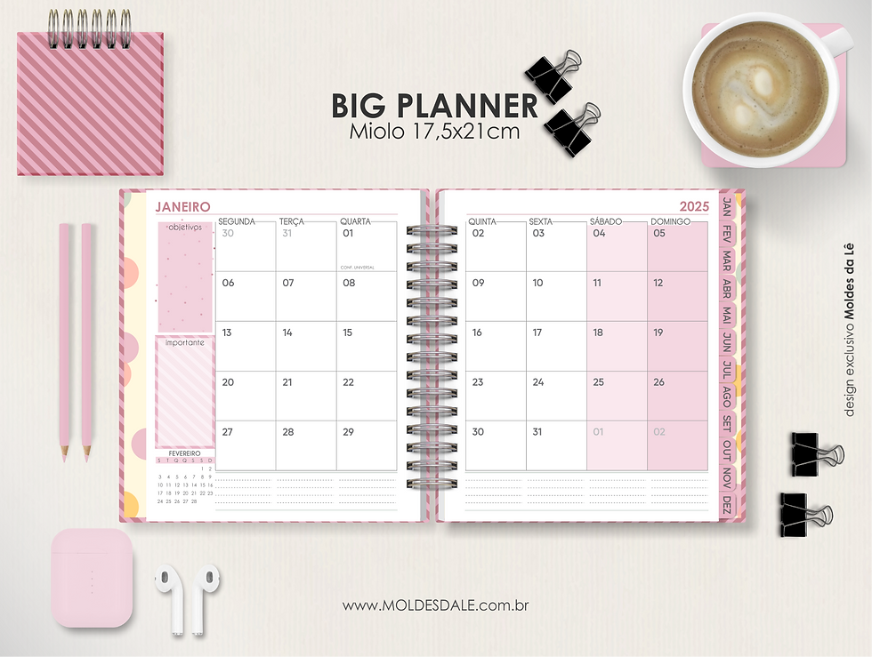 Miniatura: BIG PLANNER | DATADO | HORIZONTAL